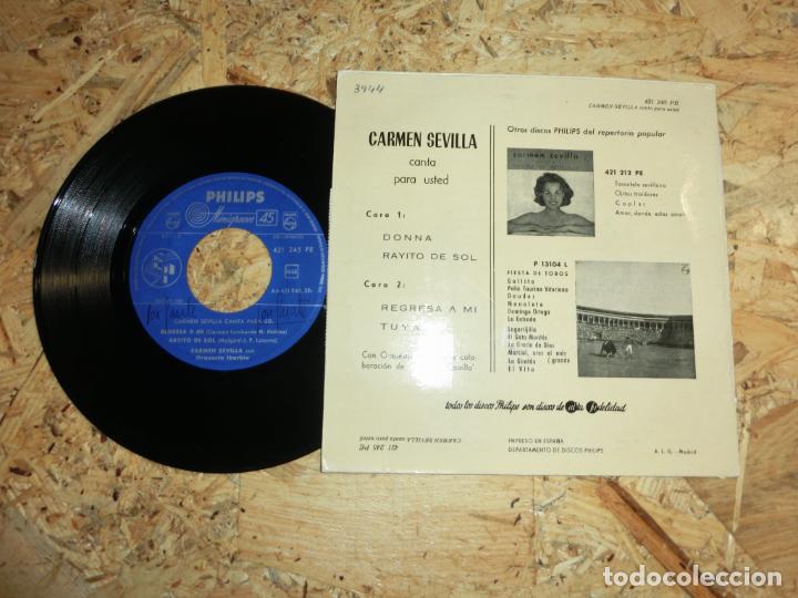 Discos de vinilo: CARMEN SEVILLA - DONNA+3 - Foto 2
