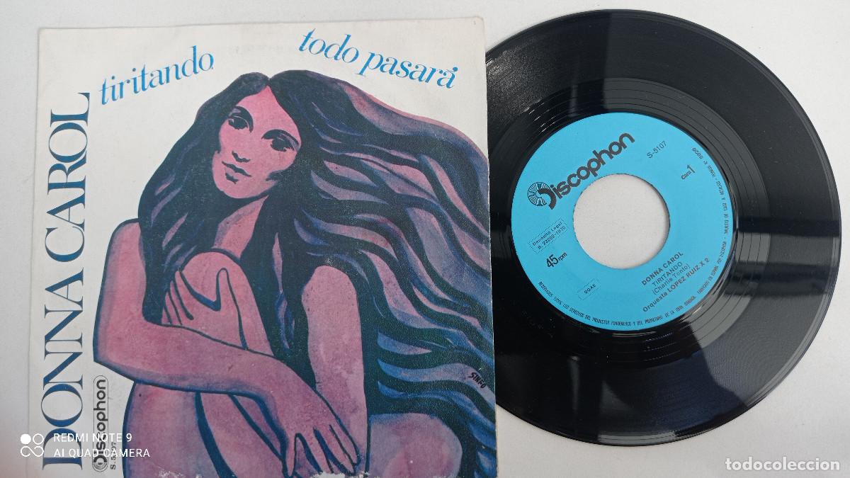 Discos de vinilo: DONNA CAROL - Tiritando - SINGLE DISCOPHON 1970 - Foto 1
