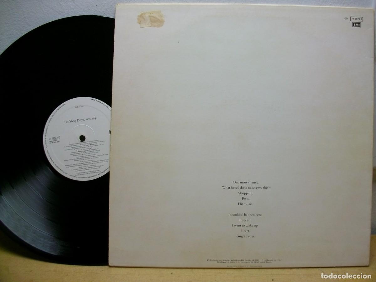 Discos de vinilo: Pet Shop Boys &ndash; Actually LP 1987 - Foto 2