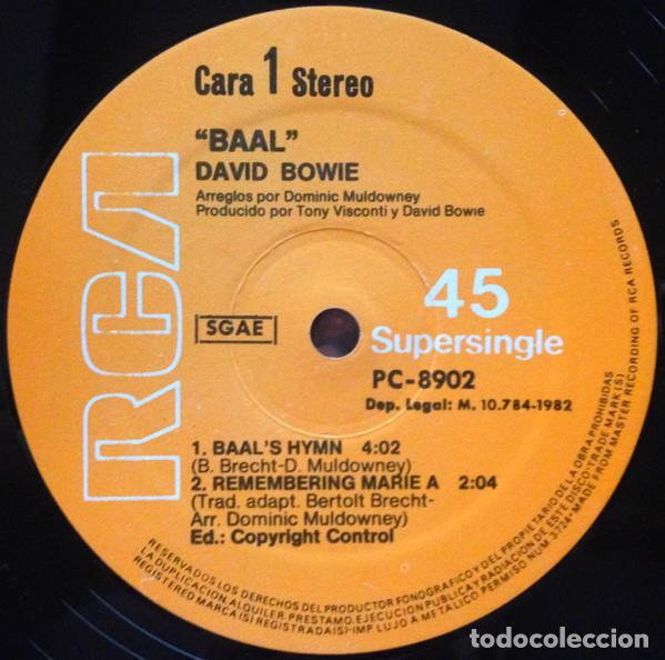 Discos de vinilo: David Bowie &ndash; David Bowie In Bertolt Brechts Baal - Foto 4