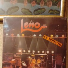 Discos de vinilo: LEÑO. EN DIRECTO. 1981. HS-35049. INSERTO CRÉDITOS. DISCO Y CARÁTULA VG++.