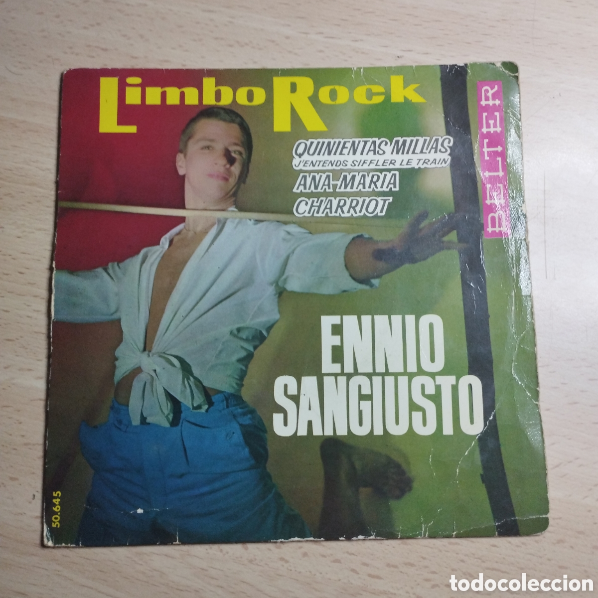 Discos de vinilo: EP 7&rdquo; Ennio Sangiusto 1965 Limbo Rock + 3.