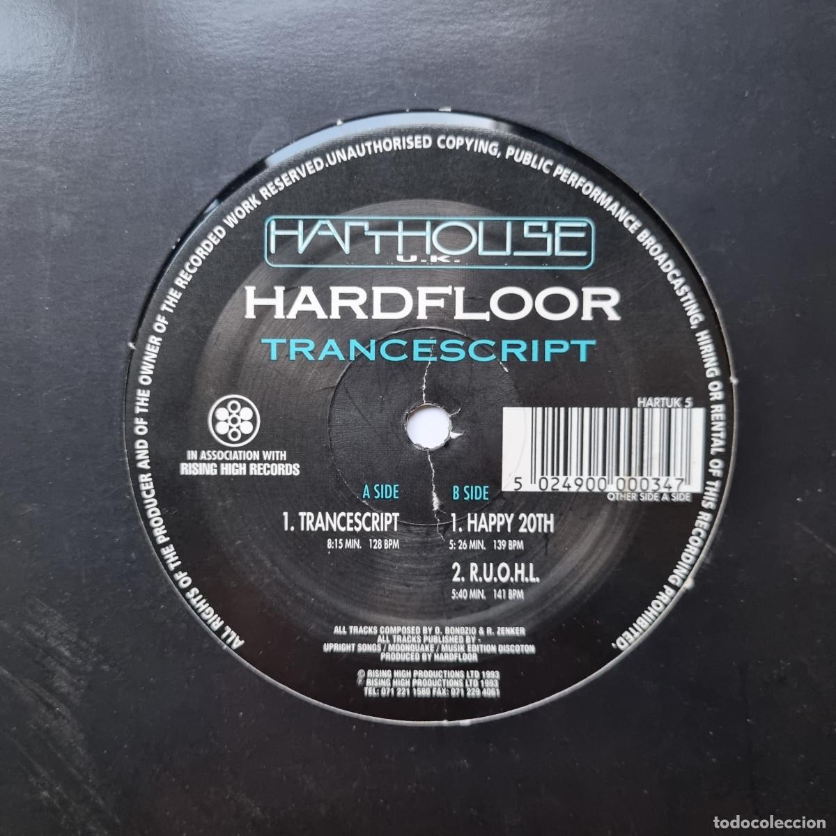 Discos de vinilo: Hardfloor - Trancescript. VINILO, 12&rdquo;. 1993. TECHNO. HARTHOUSE - Foto 1