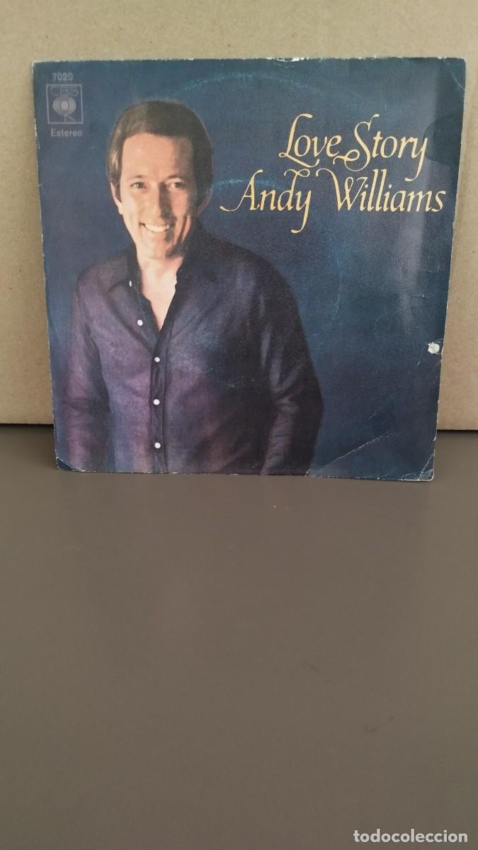 Discos de vinilo: Andy Williams &ndash; Love Story Vinilo 7&rdquo; Single - - Foto 1