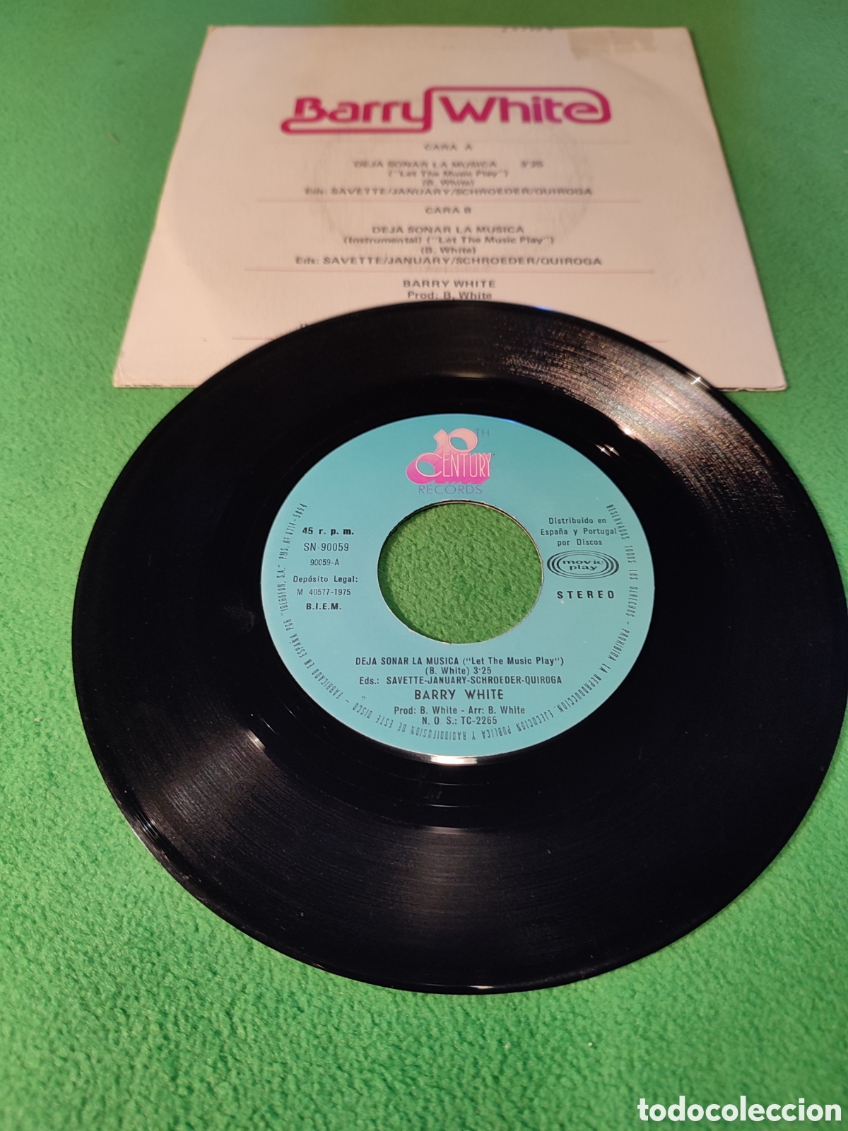 Discos de vinilo: Barry White - Deja sonar la m&uacute;sica - Foto 2