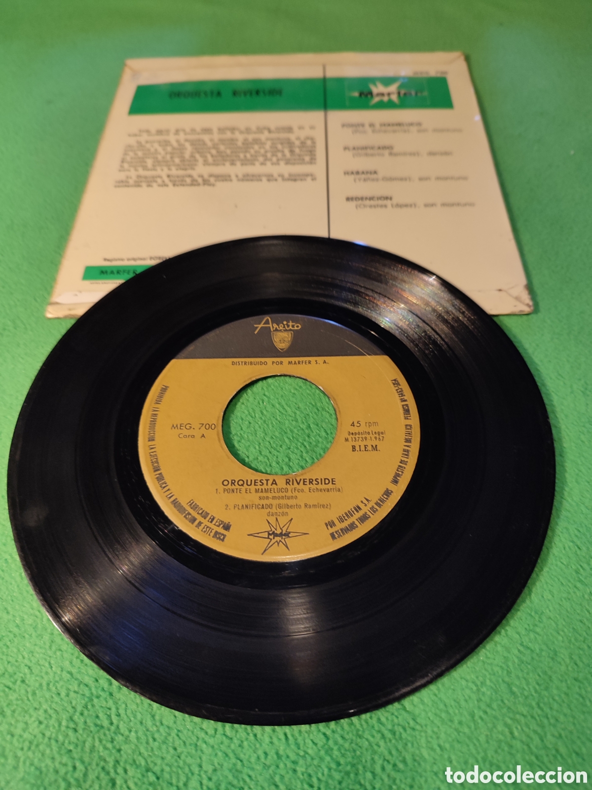 Discos de vinilo: Orquesta Riverside - Ponte el mameluco+ 3 - Foto 2
