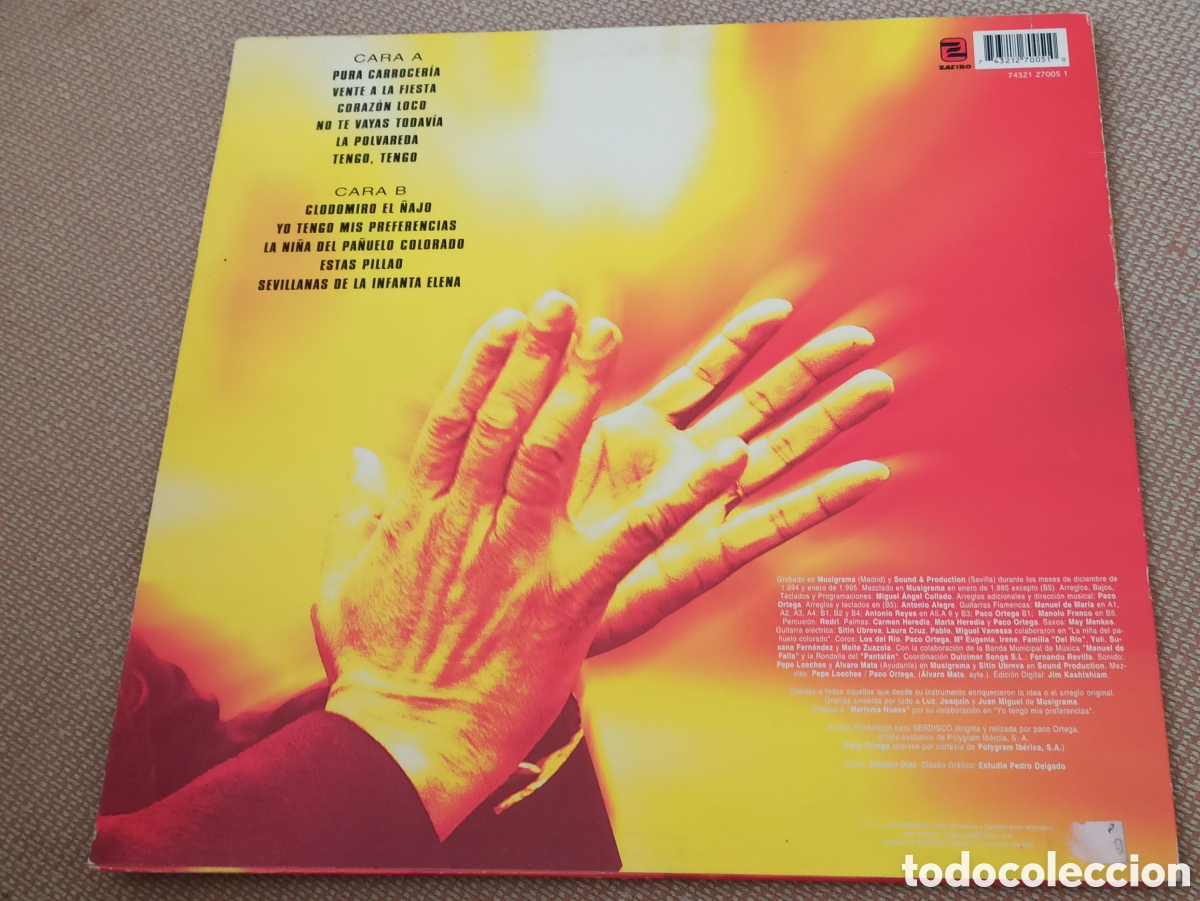 Discos de vinilo: Los del R&iacute;o - Calentito (LP) - Foto 2