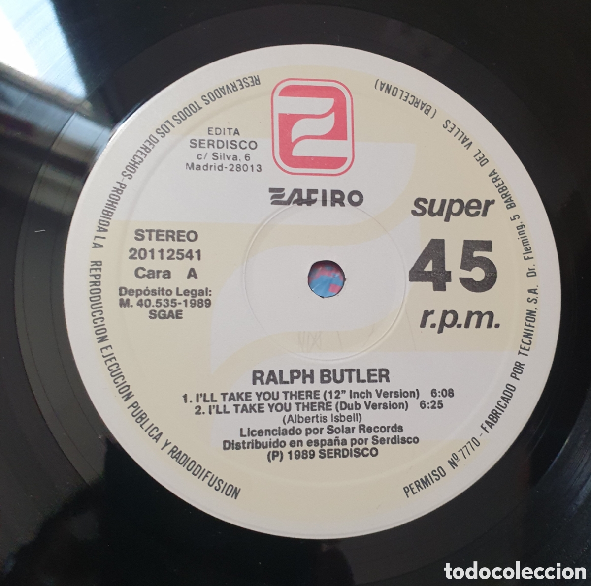 Discos de vinilo: Ralph Butler&nbsp;&ndash;&nbsp;Ill Take You There - Foto 4
