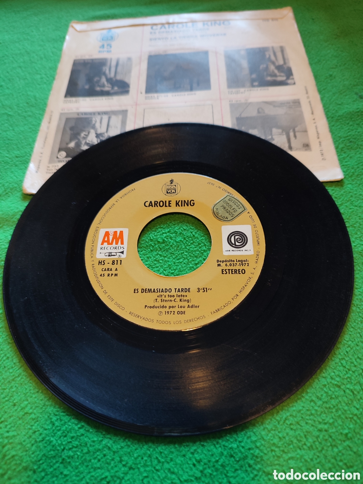 Discos de vinilo: Carole King - Es demasiado tarde - Foto 2