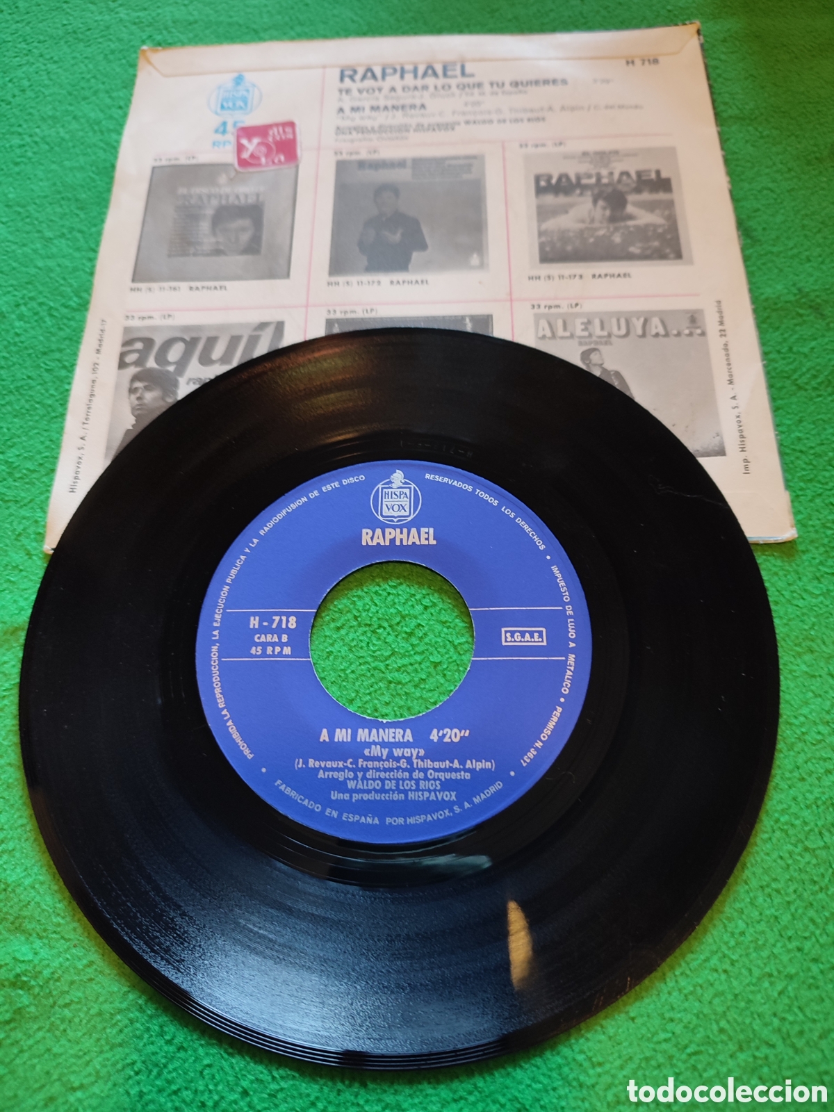 Discos de vinilo: Raphael+ A mi manera - Foto 2