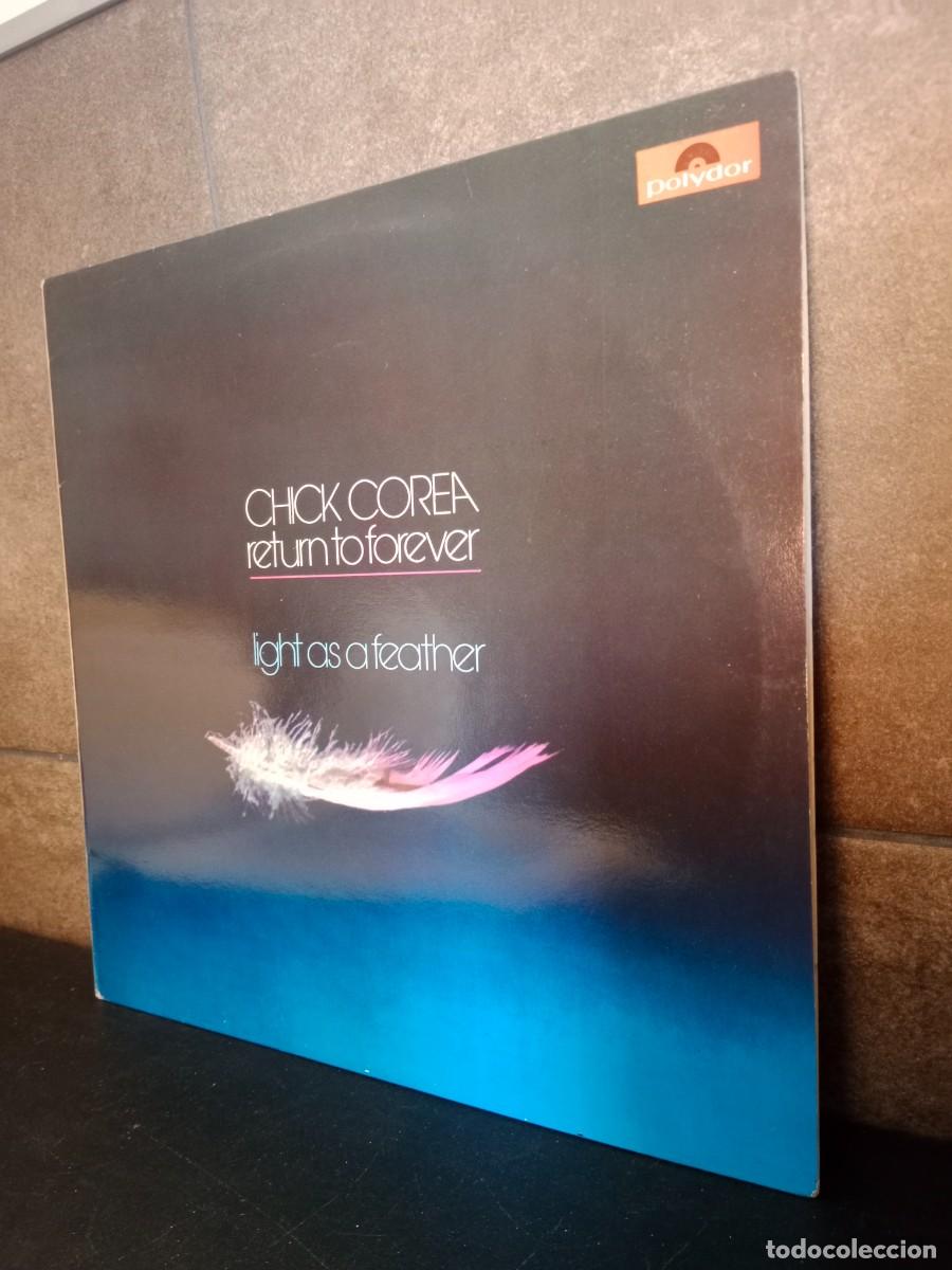 Discos de vinilo: CHICK COREA RETURN TO FOREVER. LIGHT AS A FEATHER. LP VINILO. - Foto 1