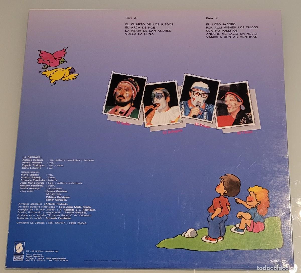 Discos de vinilo: Vinilo LP La Carraca 1981 El cuarto de los juegos - Foto 2