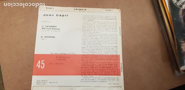 Discos de vinilo: JOAN CAPRI - Foto 2
