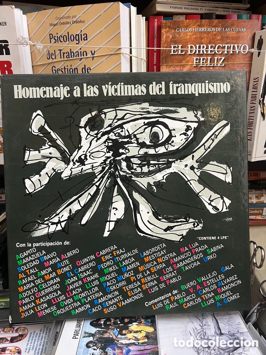 Disques de vinyle: Homenaje a las v&iacute;ctimas del franquismo Javier Krahe Labordeta etc&hellip; 4 LP&rsquo; s