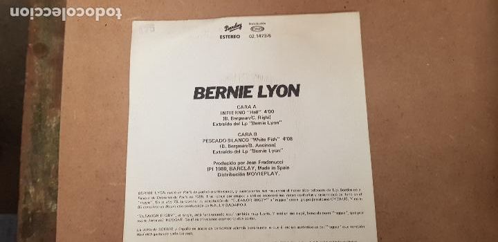 Discos de vinilo: BERNIE LYON - Foto 2