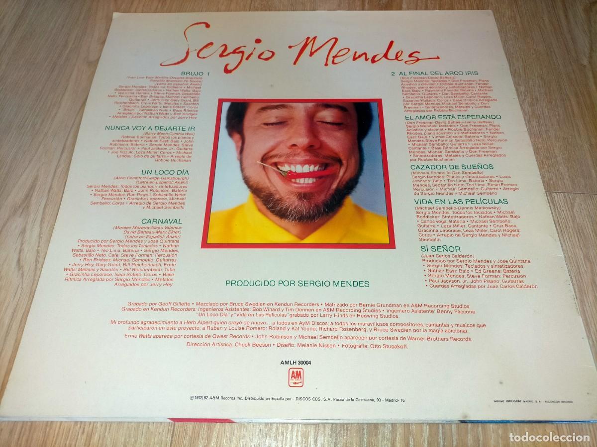 Discos de vinilo: SERGIO MENDES-PICARDIA-ORIGINAL ESPA&Ntilde;OL 1983 - Foto 2