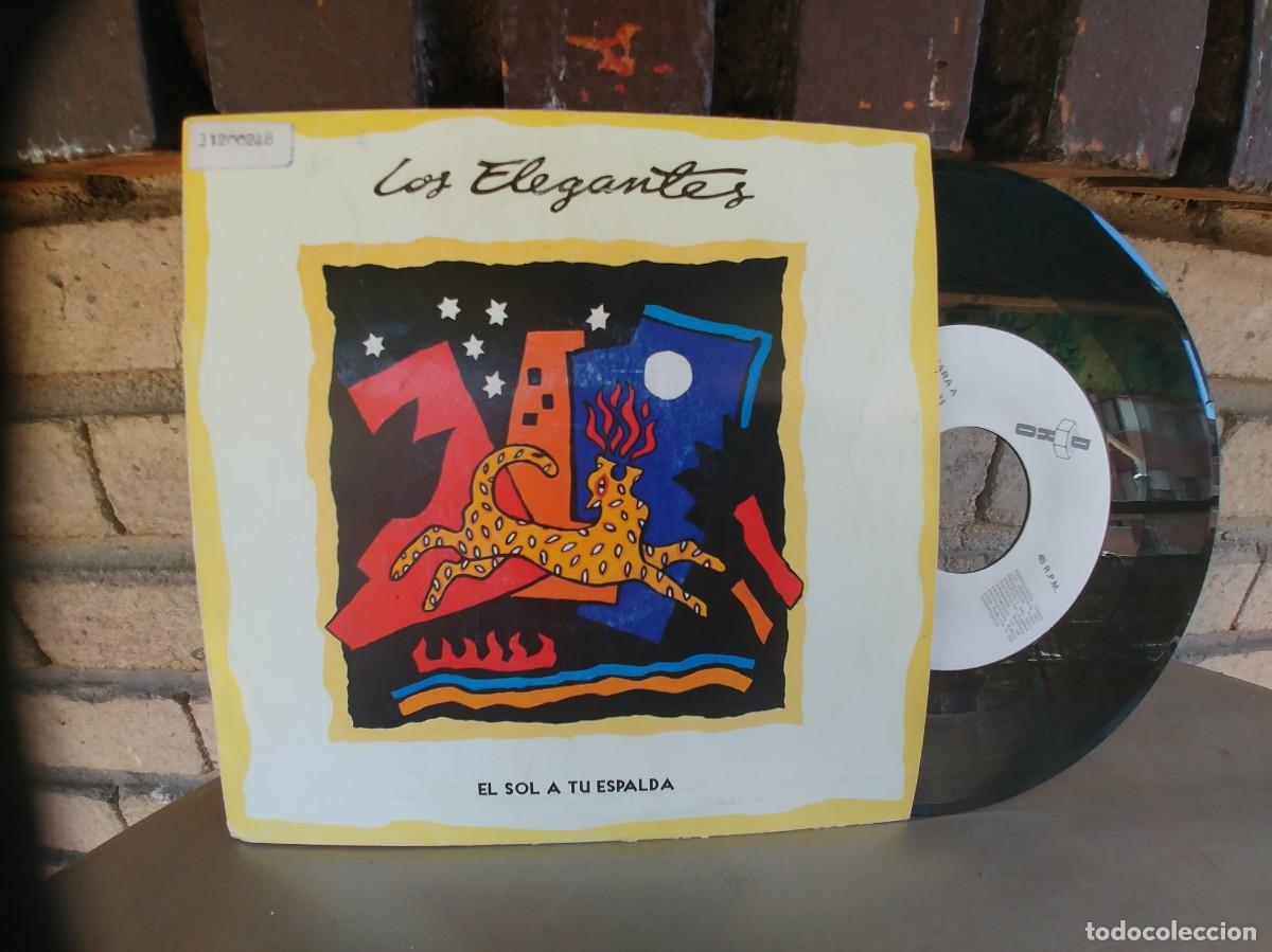 Discos de vinilo: LOS ELEGANTES-SINGLE EL SOL A TU ESPALDA-MISMO TEMA - Foto 1