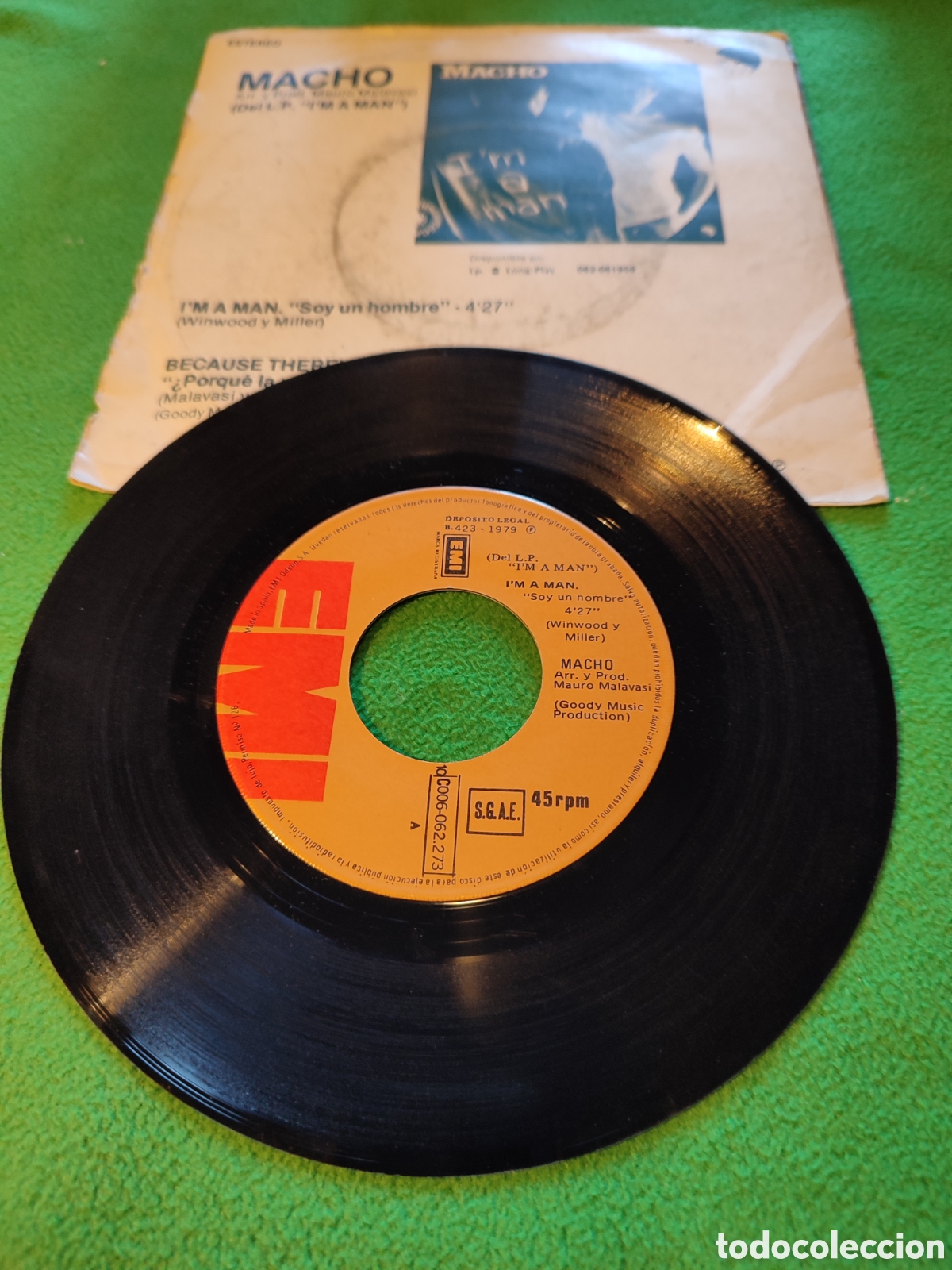 Discos de vinilo: Macho - Soy un hombre - Foto 2