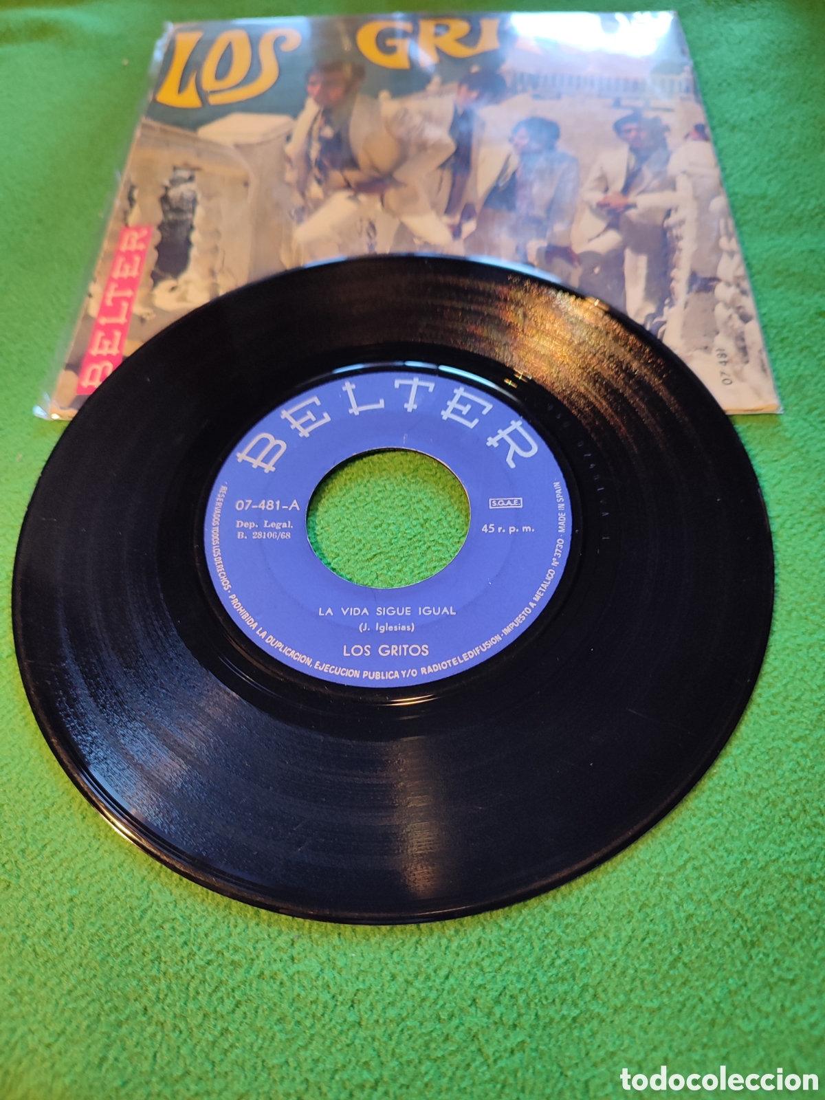 Discos de vinilo: Los Gritos - La vida sigue igual - Foto 2