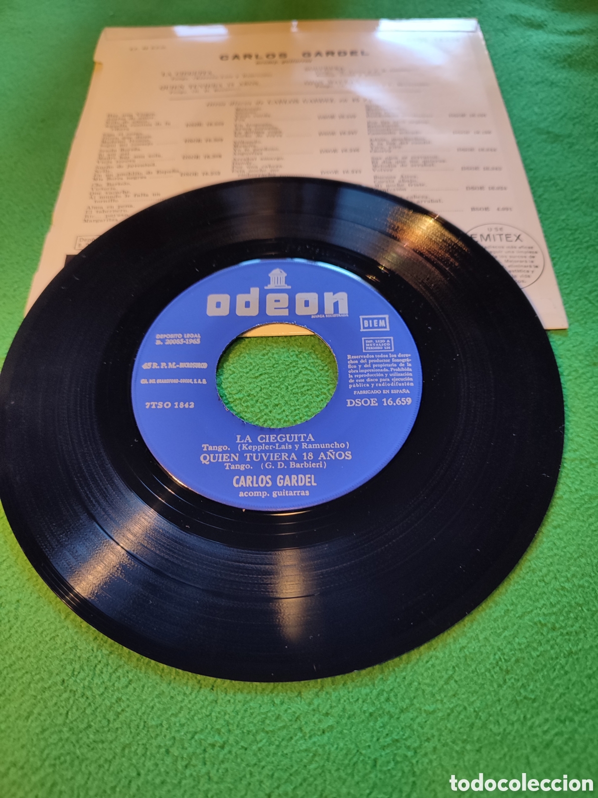 Discos de vinilo: Carlos Gardel - La cieguita+ 3 - Foto 2