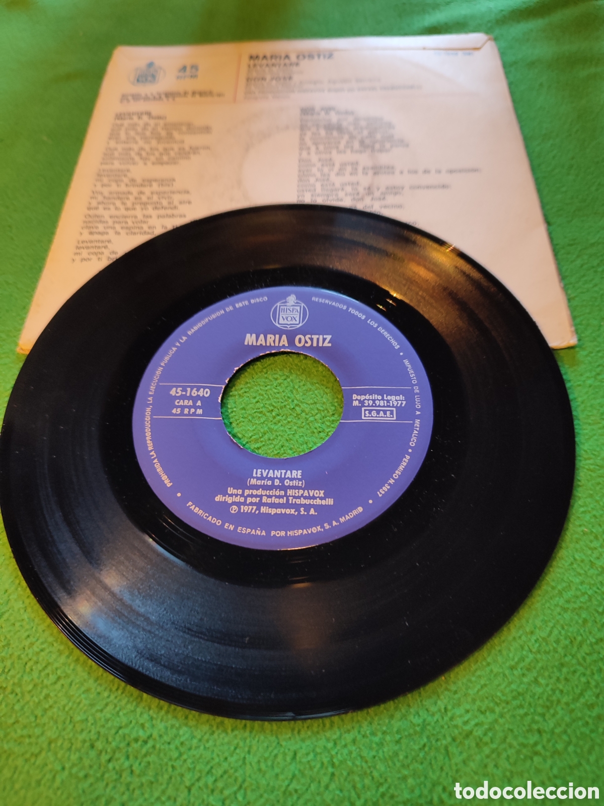 Discos de vinilo: Maria Ostiz Levantar&eacute; - Foto 2