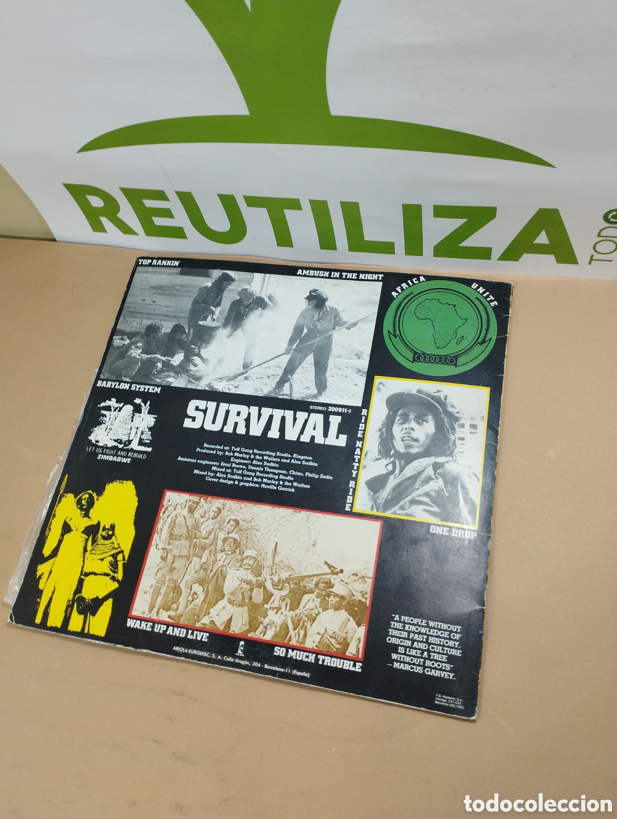 Discos de vinilo: Bob Marley &. The Wailers. Survival. - Foto 2