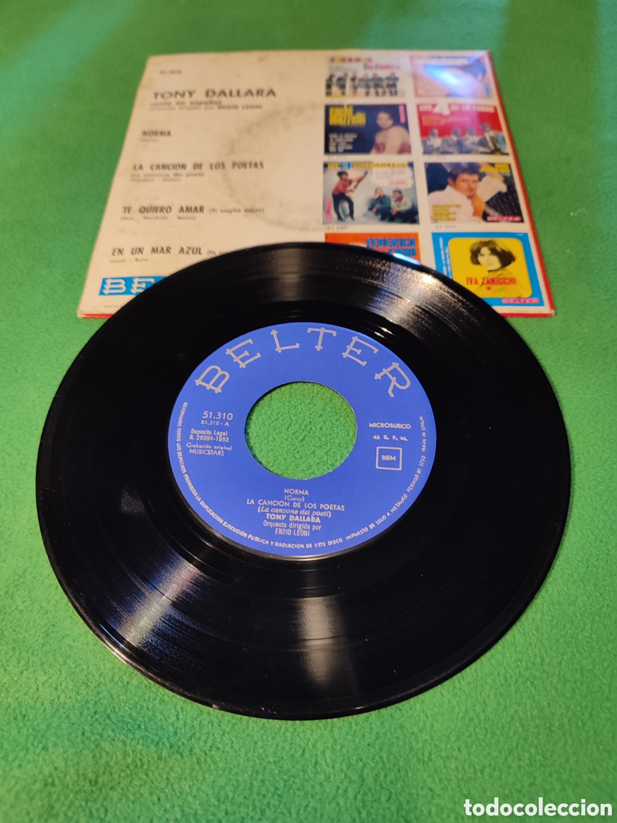 Discos de vinilo: Tony Dallara - Norma + 3 - Foto 2