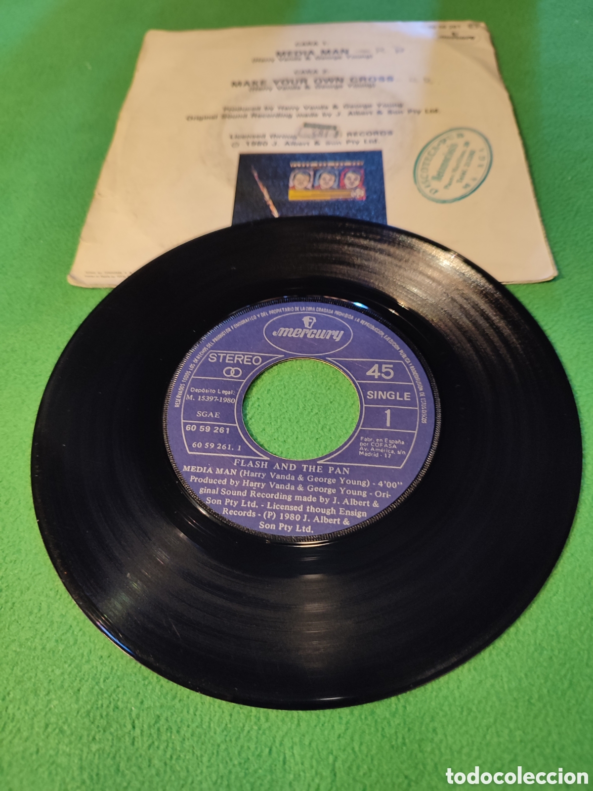 Discos de vinilo: Flash and The Pan - Media man - Foto 2