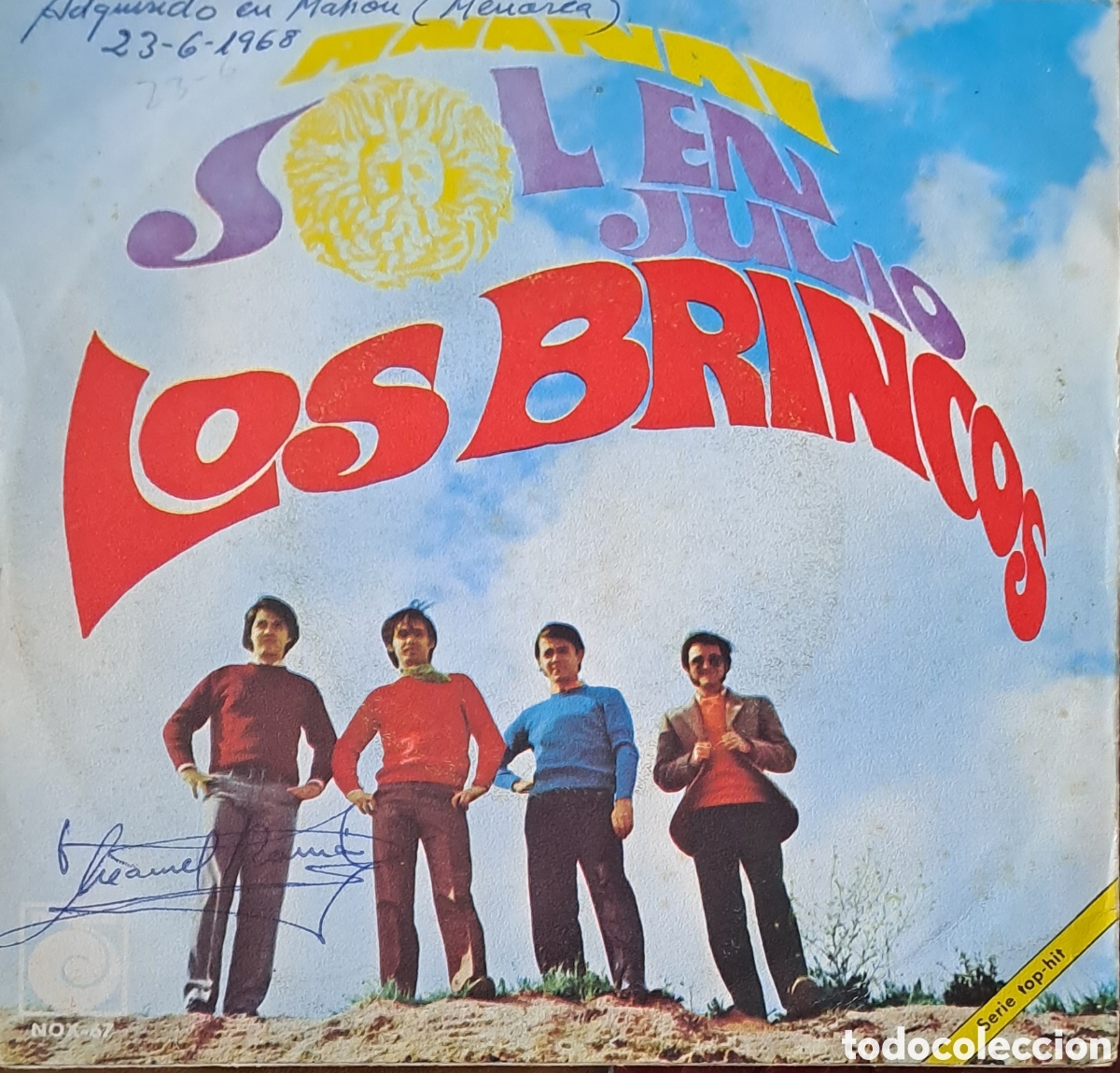 Discos de vinilo: LOS BRINCOS. SOL DE JULIO. LGS.9 - Foto 1