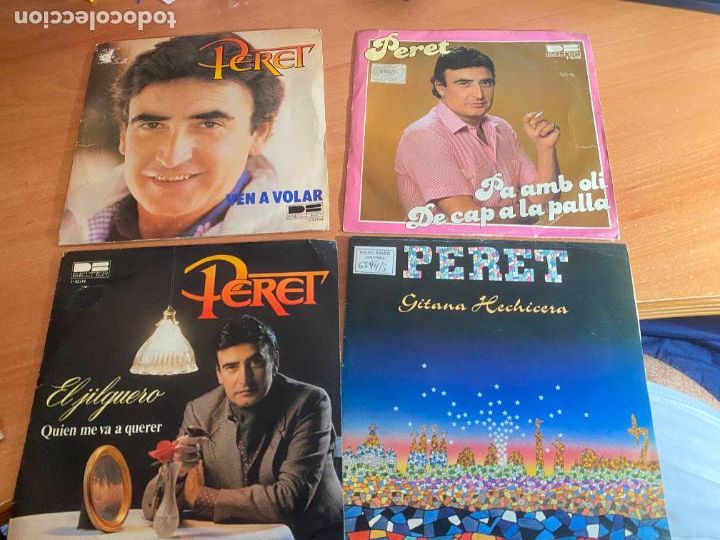 Discos de vinilo: PERET LOTE 4 SINGLE ESPA&Ntilde;A (EPI27) - Foto 1