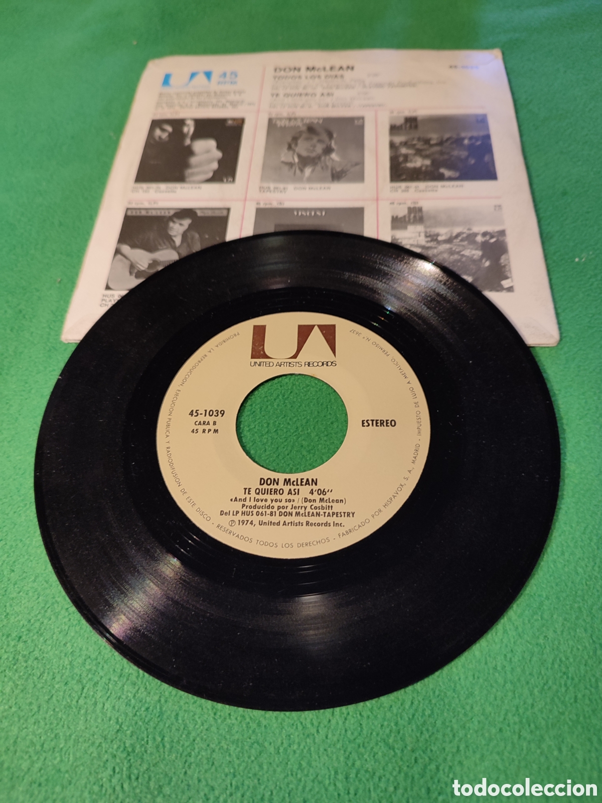 Discos de vinilo: Don McLean - Te quiero as&iacute; - Foto 2