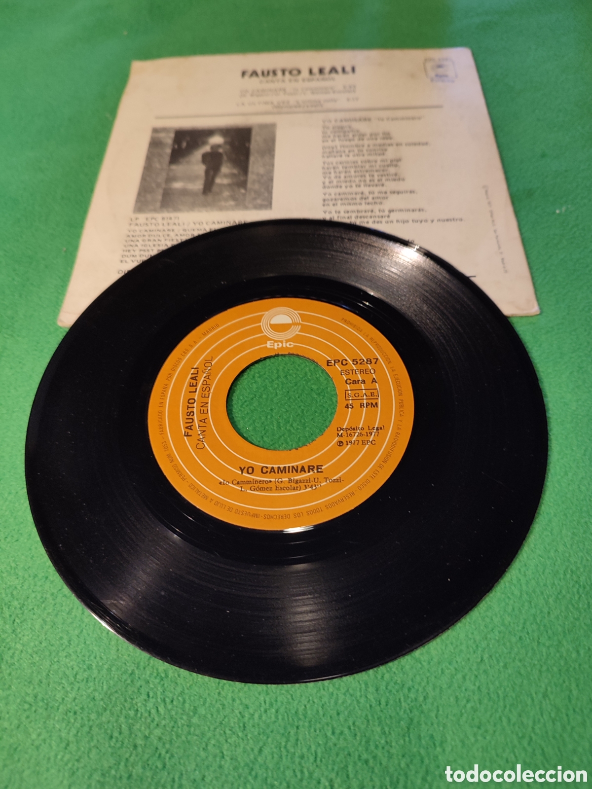 Discos de vinilo: Fausto Leali - Yo Caminar&eacute; - Foto 2