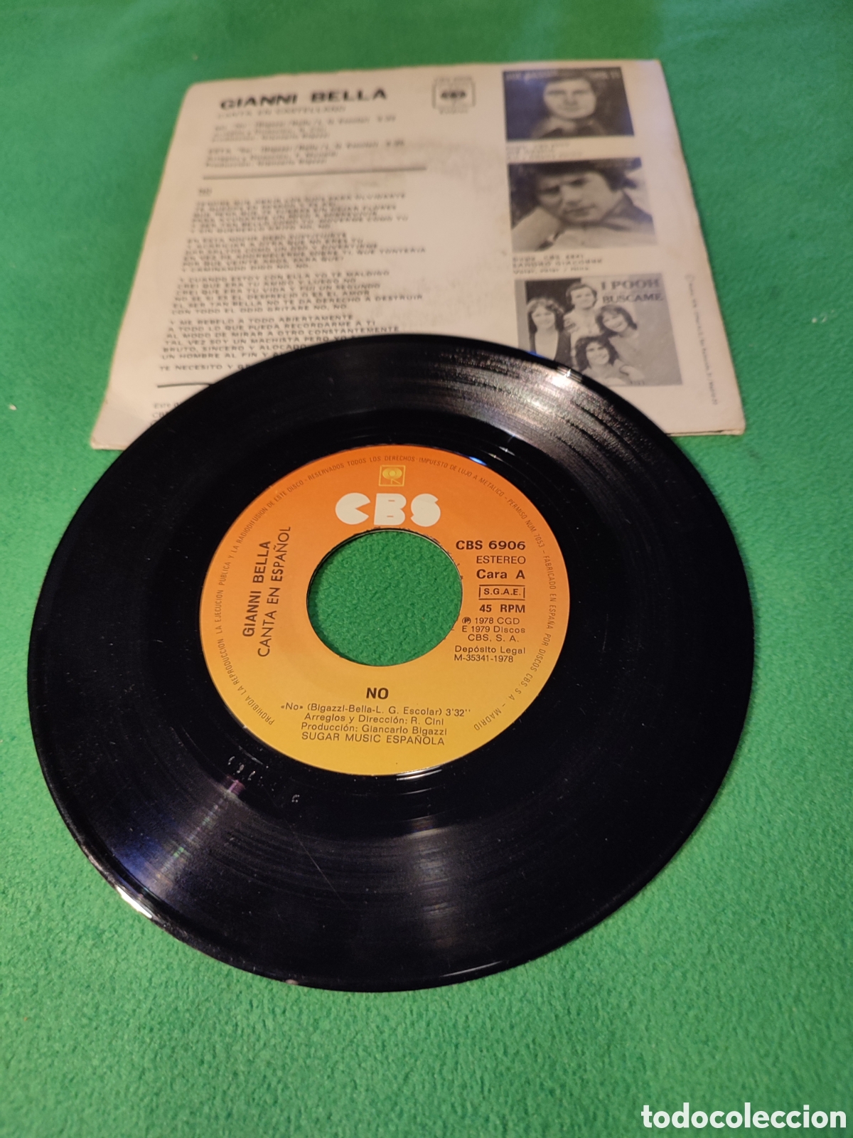 Discos de vinilo: Gianni Bella - No Single Vinilo - Foto 2