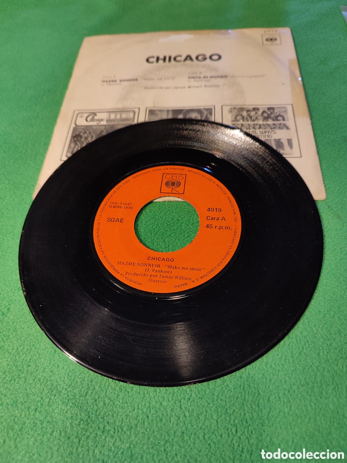 Discos de vinilo: Chicago - Make me smile - Foto 2