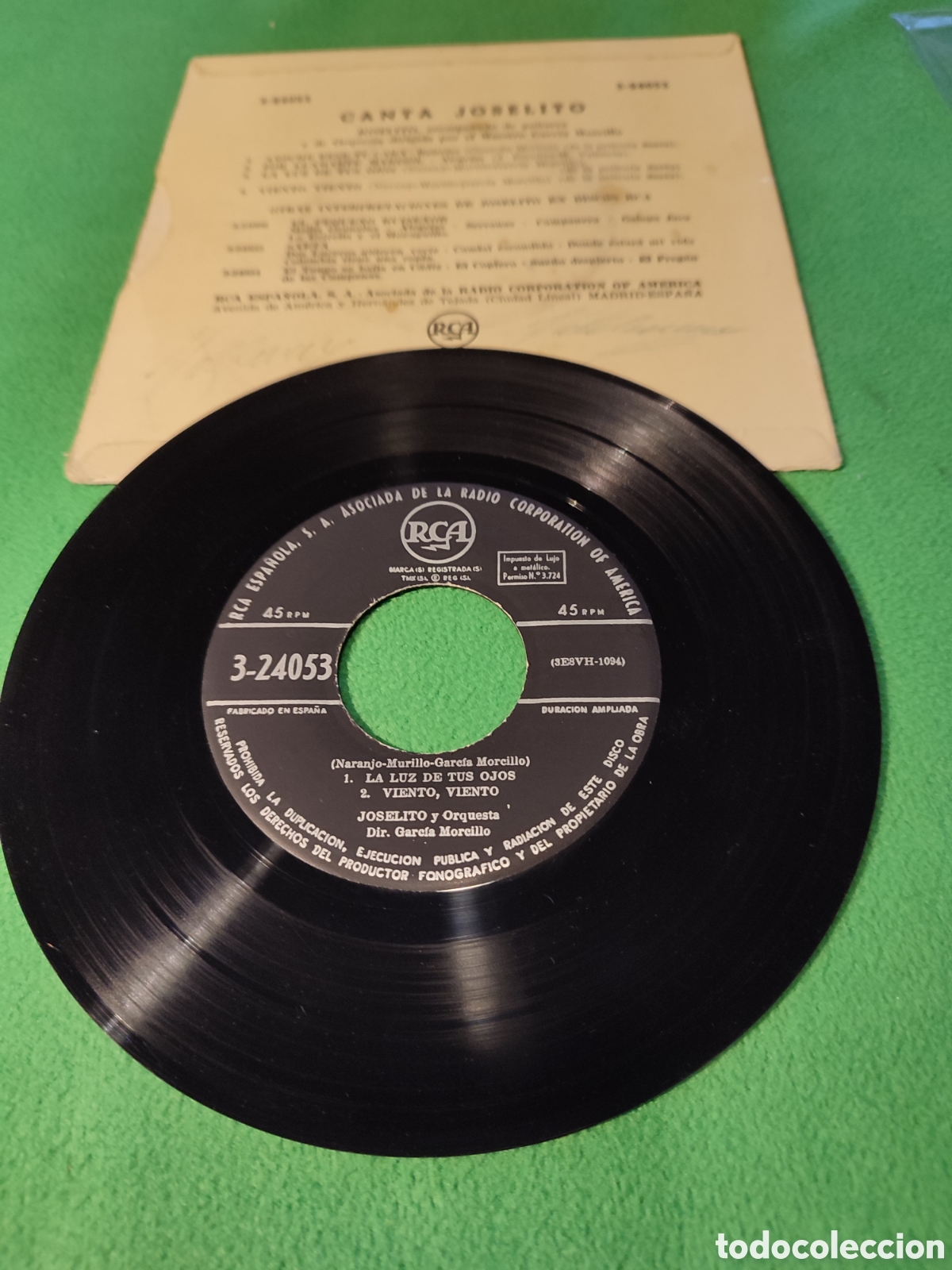 Discos de vinilo: Joselito - La luz de tus ojos + 3 - Foto 2