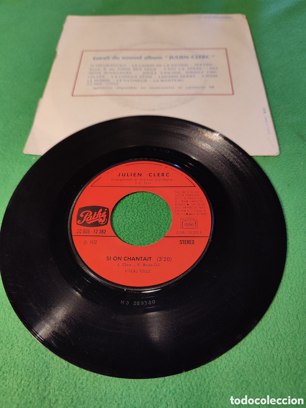 Discos de vinilo: Julien Clerc - Si on chantait - Foto 2