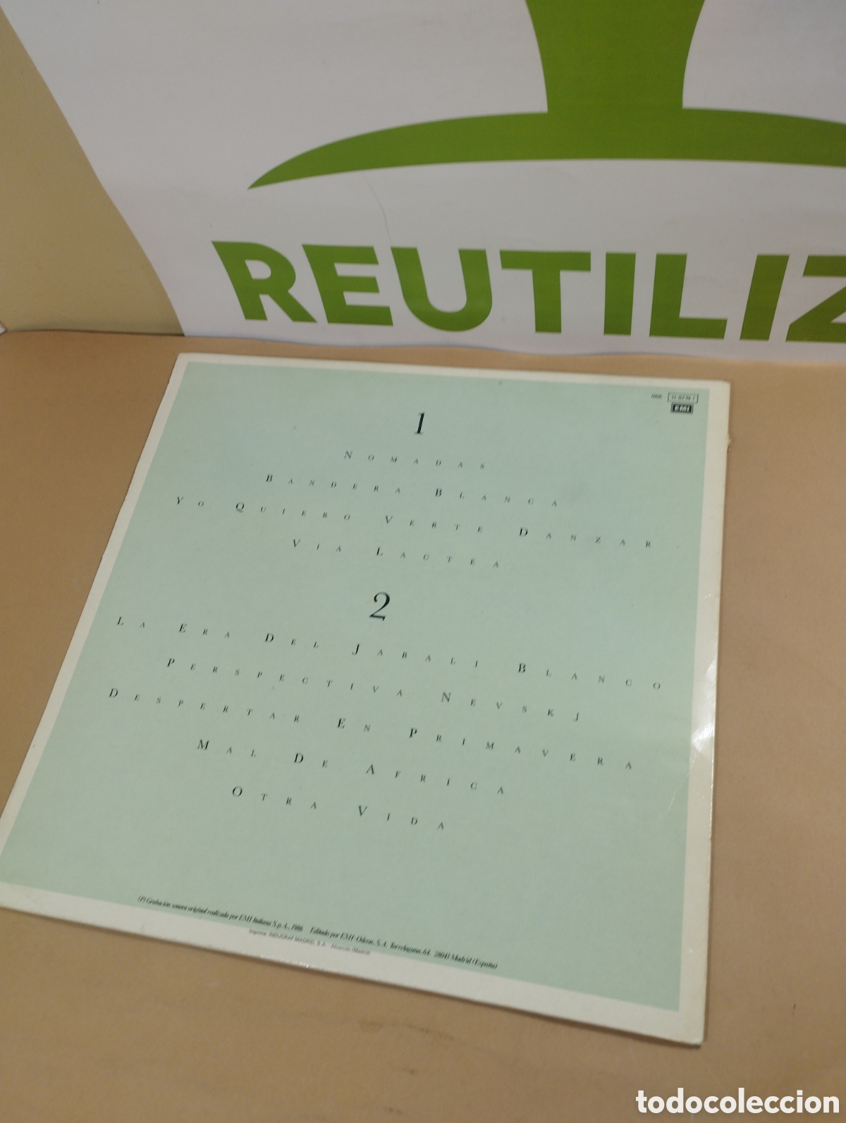 Discos de vinilo: Battiato. N&oacute;madas. Lp - Foto 2