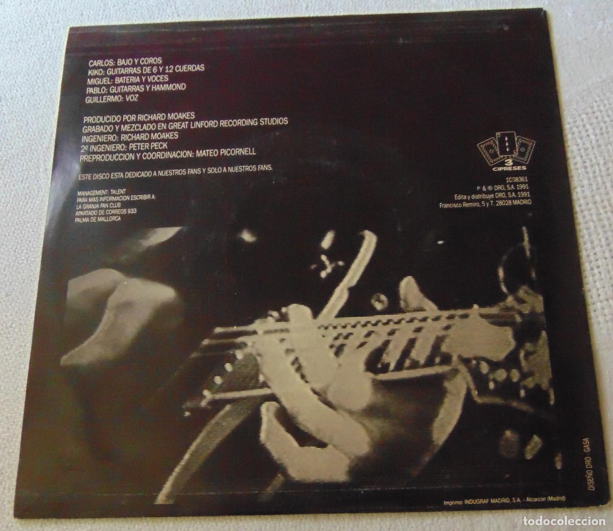 Discos de vinilo: LA GRANJA - SINGLE 7 - CANSADO DE ESCUCHAR - DRO 91 - Foto 2