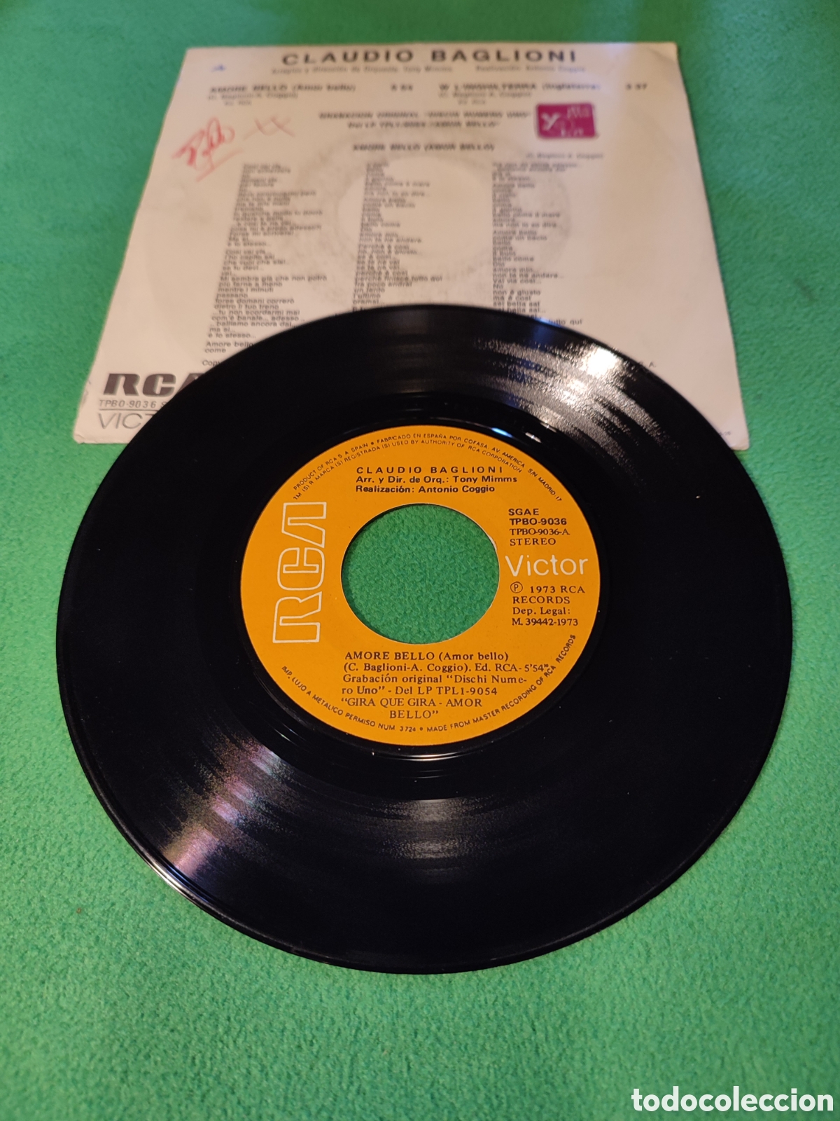 Discos de vinilo: Claudio Baglioni - Amore bello - Foto 2