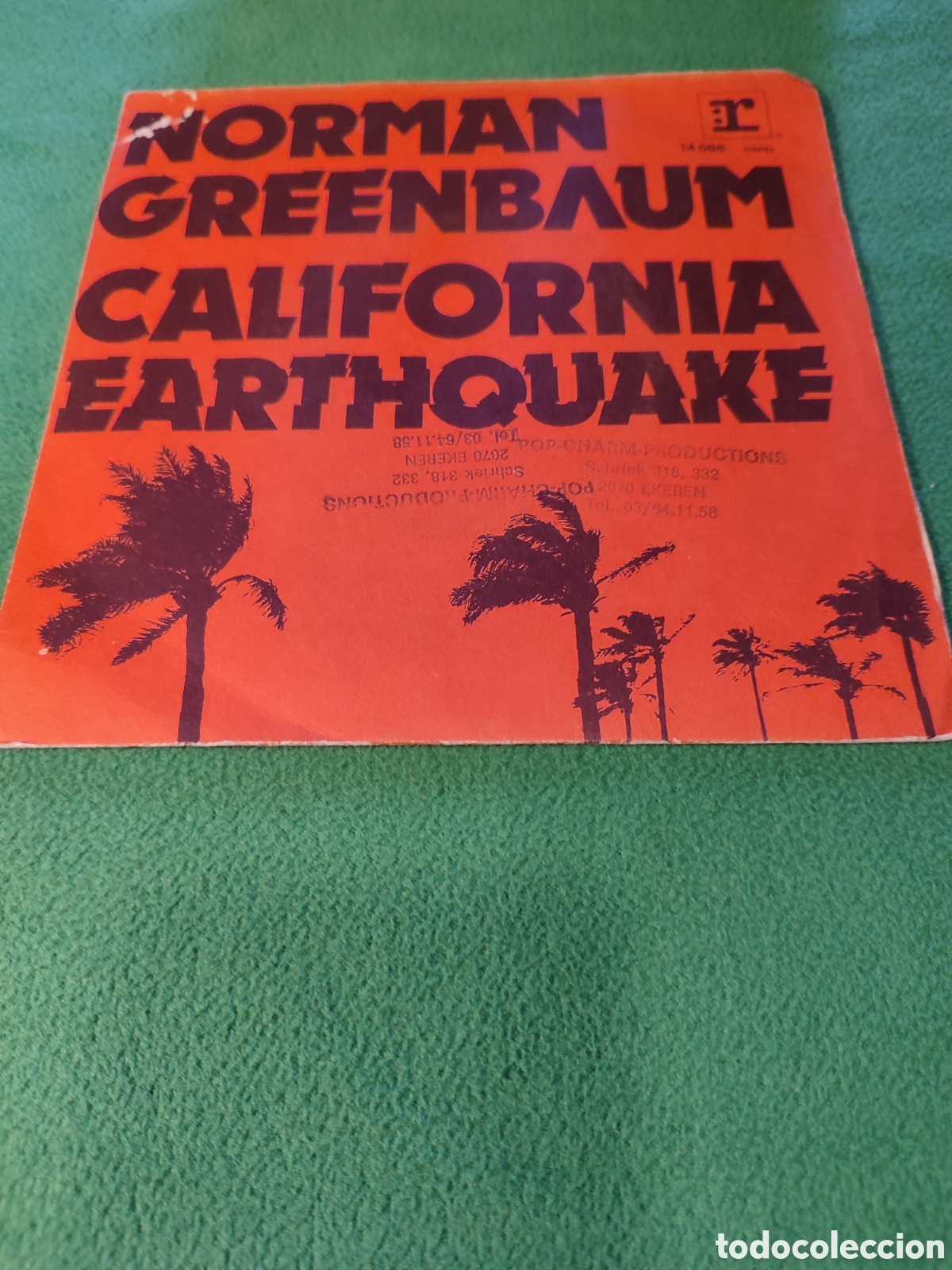 Discos de vinilo: Norman Greenbaum - California earthquake - Foto 1