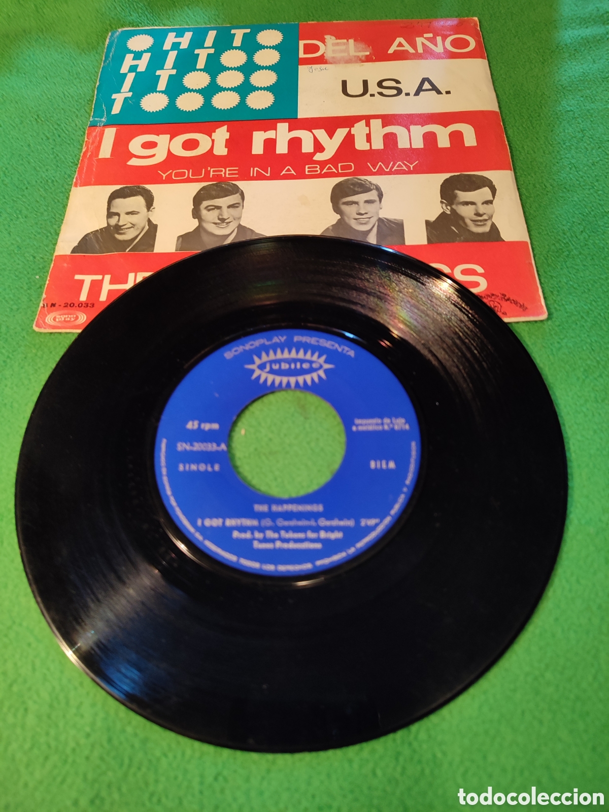 Discos de vinilo: The Happenings - I got rhythm - Foto 2