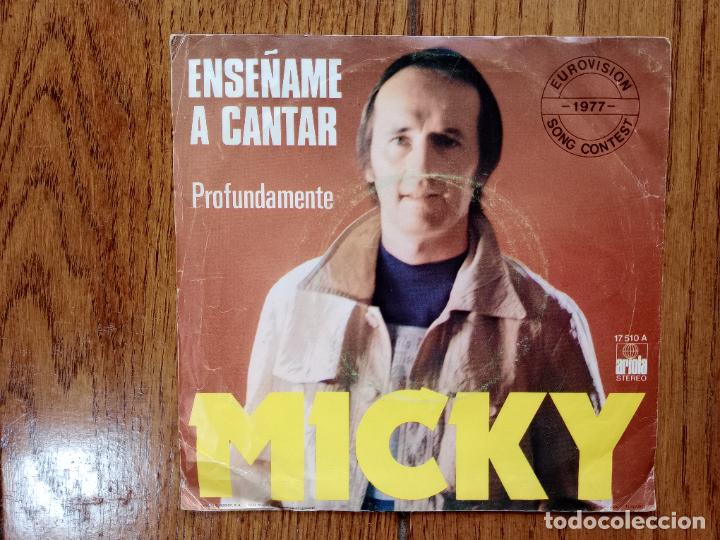 Discos de vinilo: Micky - ens&eacute;&ntilde;ame a cantar + profundamente - Foto 2