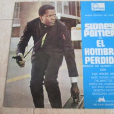 Discos de vinilo: QUINCY JONES - SIDNEY POITIER, EL HOMBRE PERDIDO. LP, ED ESPAÑOLA 12” 1970. MUY BUEN ESTADO (VG+)