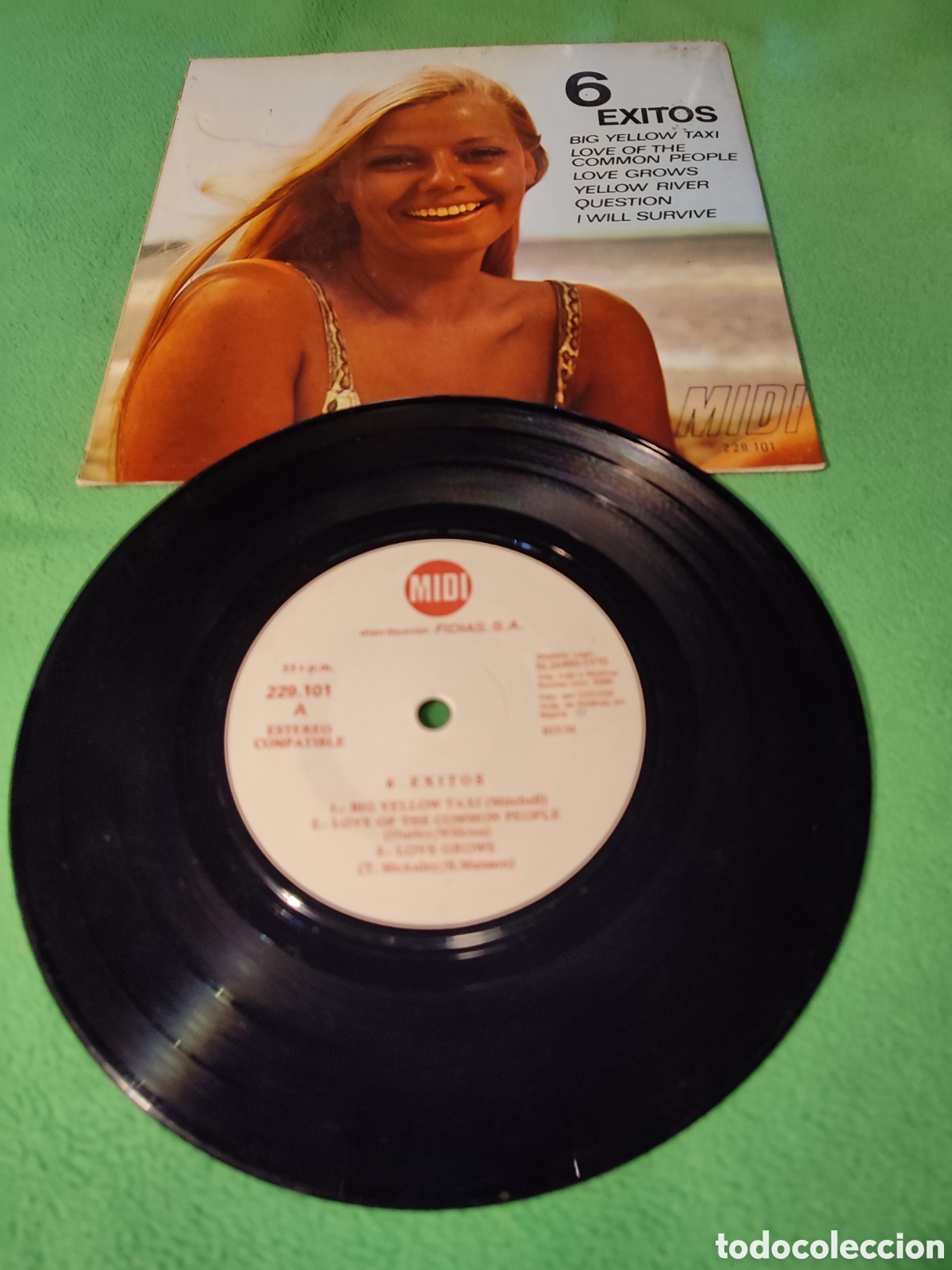 Discos de vinilo: 6 &Eacute;xitos Midi- Big Yellow taxi + 5 - Foto 2