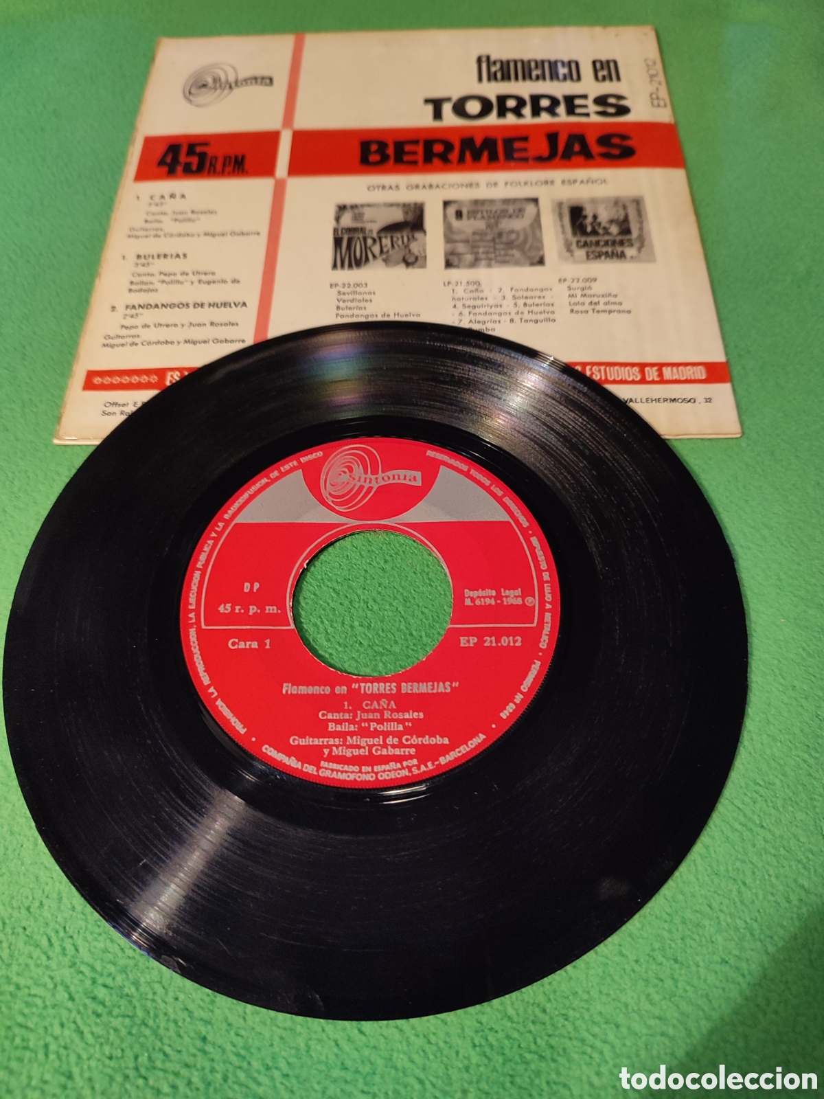 Discos de vinilo: Flamenco en Torres Bermeja - con 4 temas - Foto 2