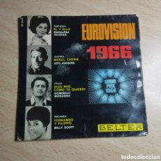 Discos de vinilo: EP 7” EUROVISIÓN 1966 MAGDALENA IGLESIAS, UDO JURGENS, DOMENICO MODUGNO, MILLY SCOTT.