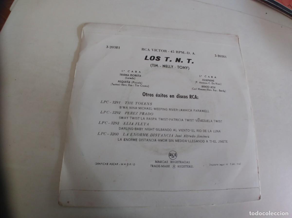 Discos de vinilo: LOS TNT-EP TRIANA MORENA +3 - Foto 2