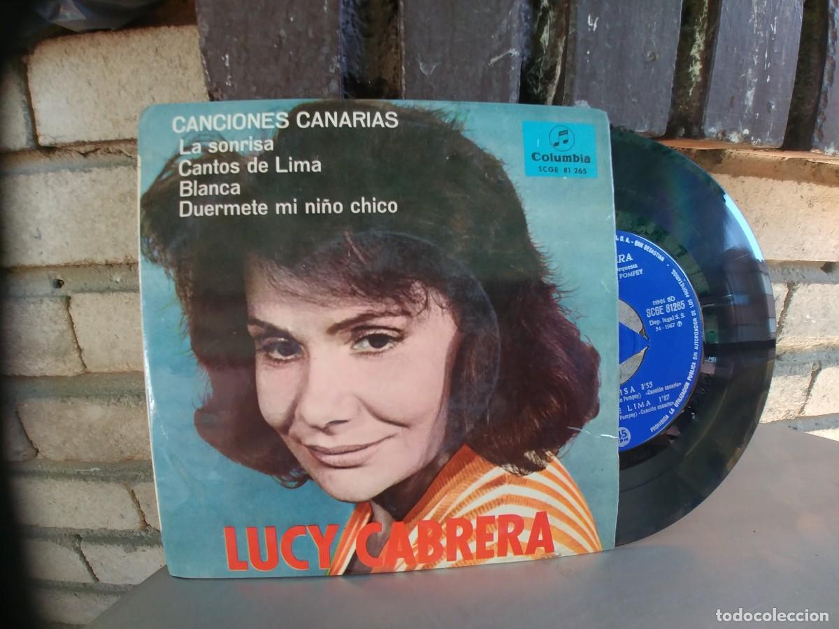 Discos de vinilo: LUCY CABRERA-EP CANCIONES CANARIAS - Foto 1