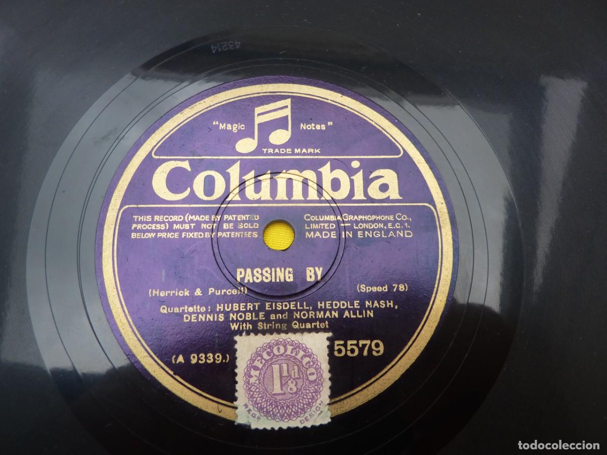 Discos de vinilo: 10&rdquo; PIZARRA HUBERT EISDELL - Drink To Me Only With Thine Eyes / Passing By - UK Press - 5579 (-/VG+)