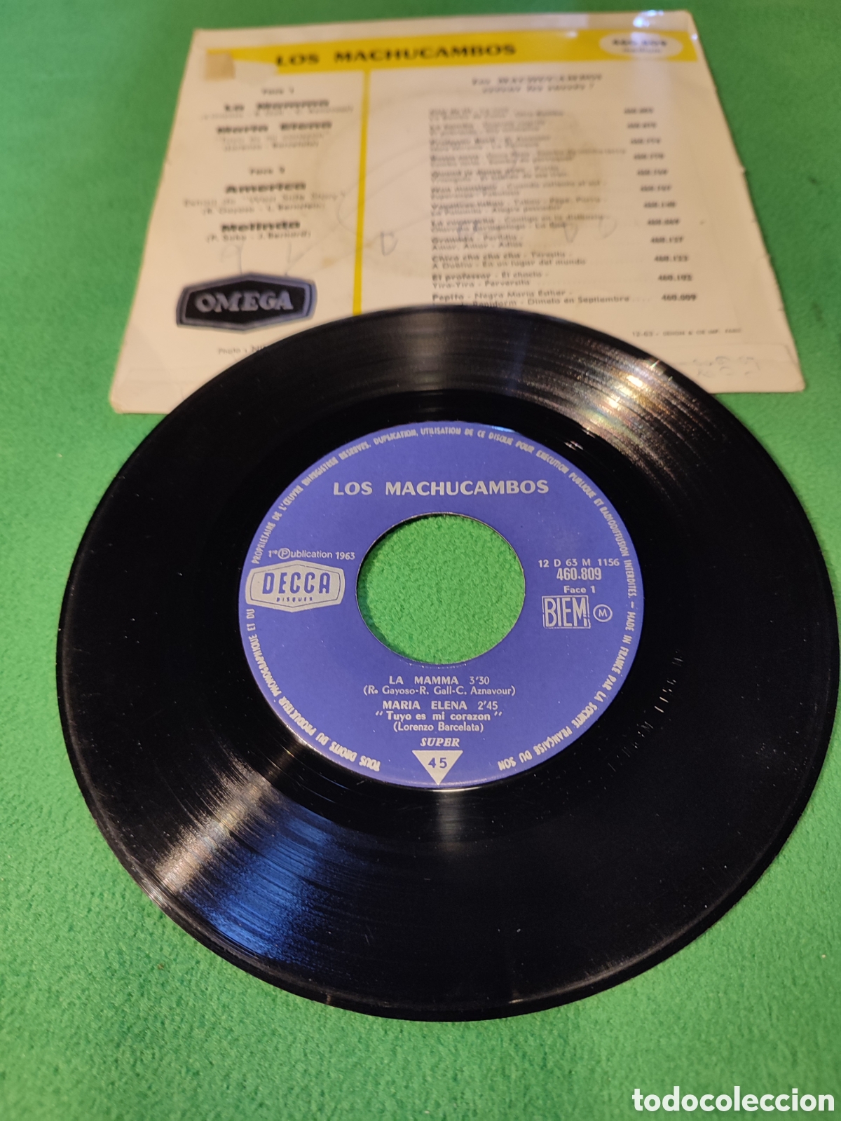 Discos de vinilo: Los Machucambos - La mam&aacute; + 3 - Foto 2